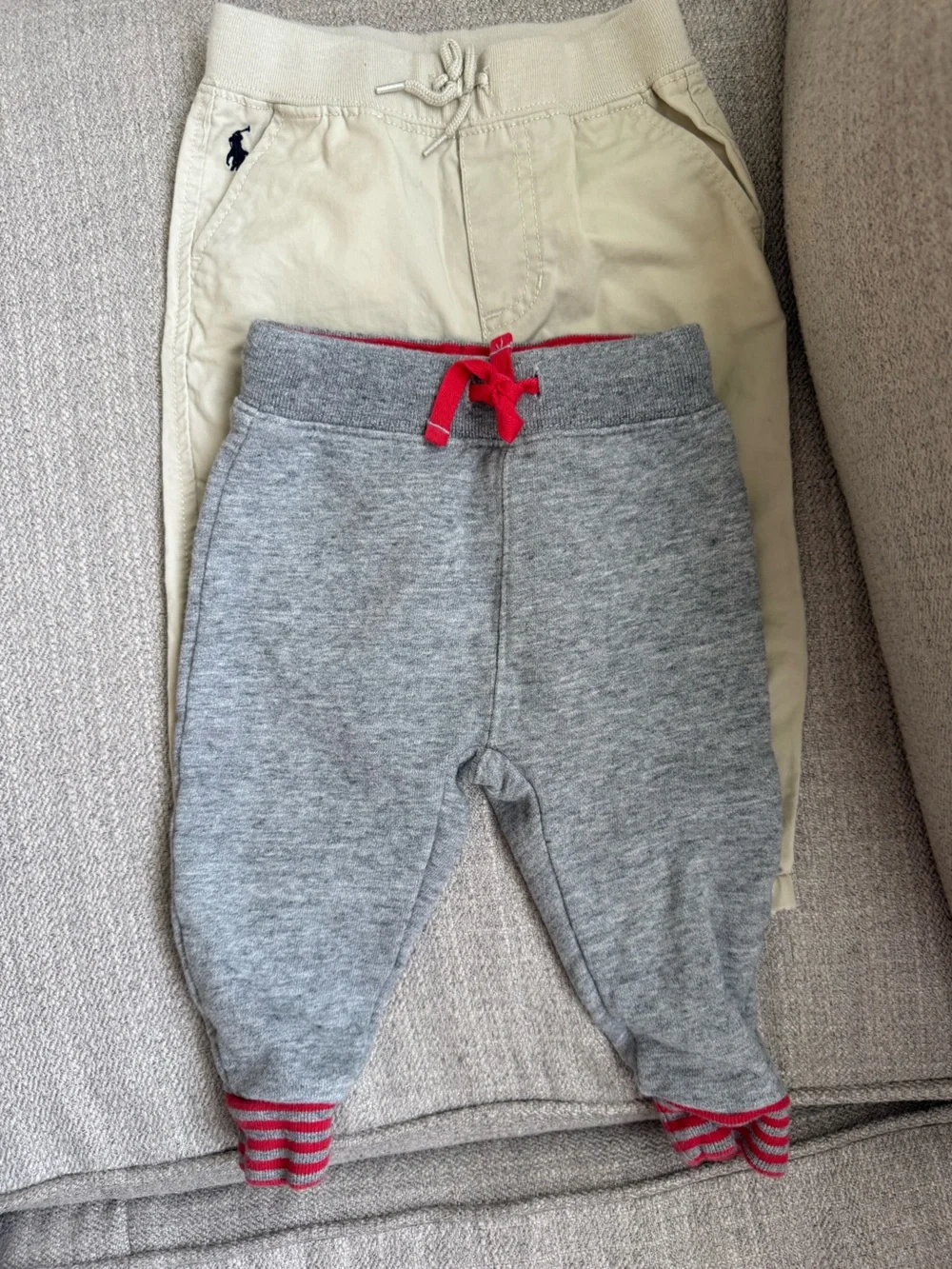 Lot of 2 Pants for Baby, 6-12M, Ralph Lauren, Baby Boden, EUC!